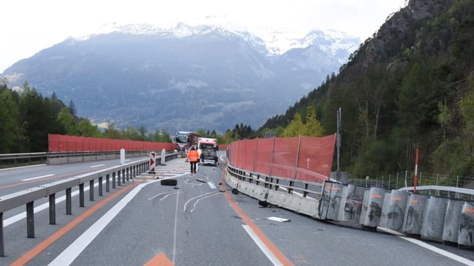 Foto da l'autostrada A13, nua che l'accident è capità