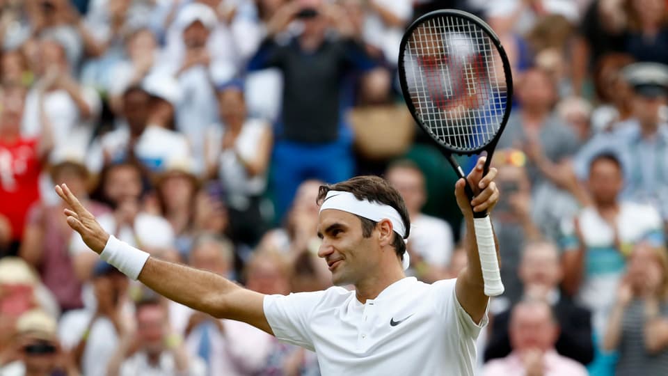 Rpger Federer stat en l'otgavelfinal da Wimbledon. 