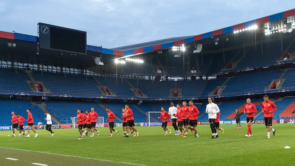 FC Basilea vid il trenament