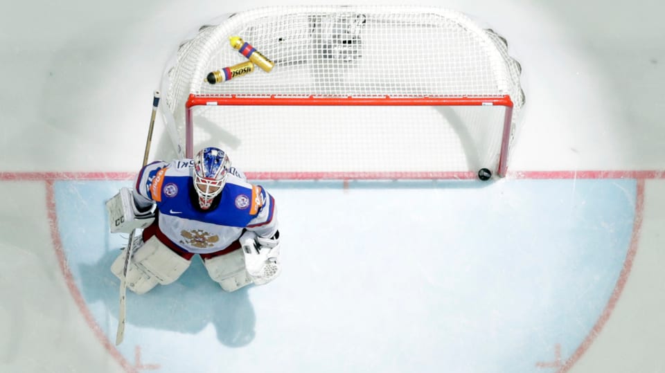 Goli da hockey sin glatsch avant ses gol