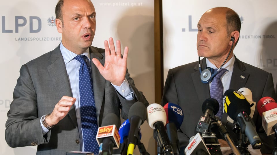 Anc naginas controllas al Brenner - Conferenza da medias cun ils dus ministers.
