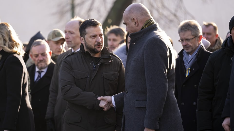 Alain Berset und Wolodimir Selenski