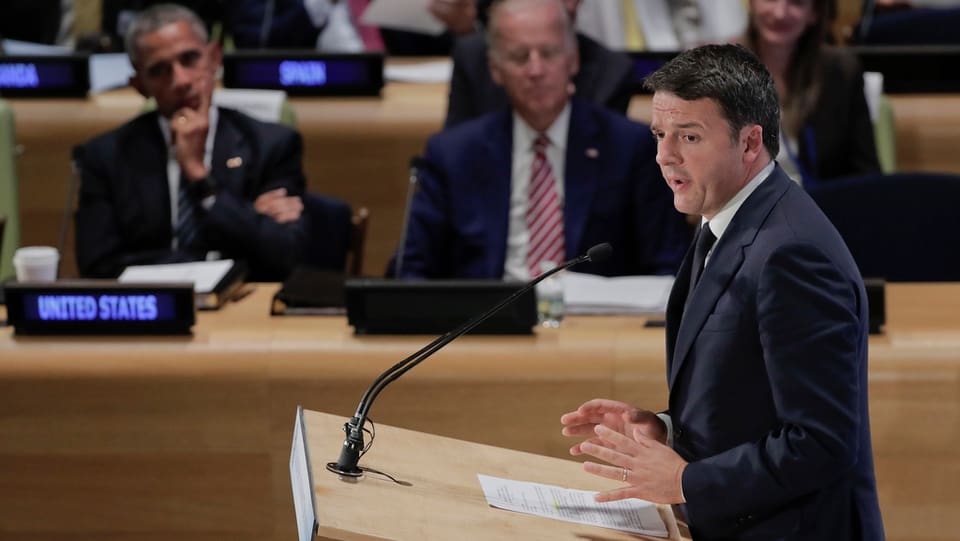 Purtret da Matteo Renzi. 