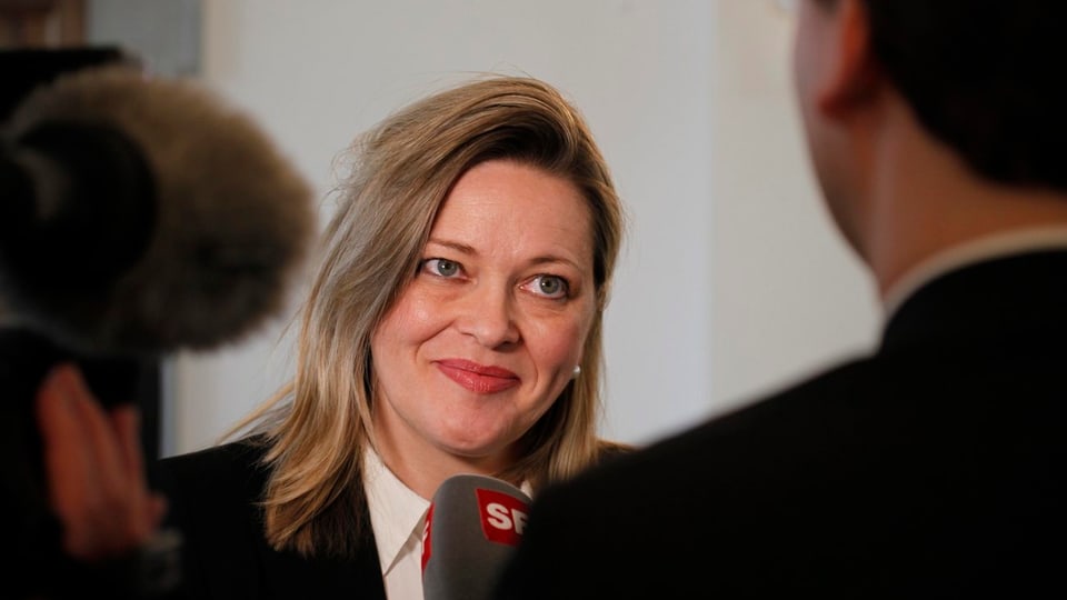 Heidi Z'graggen durant in'intervista.