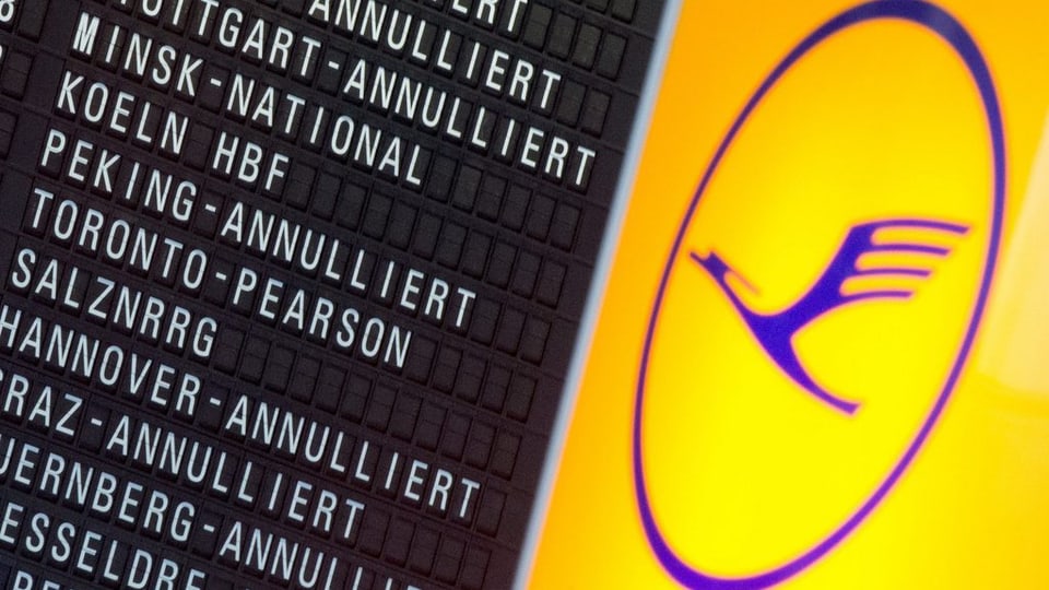 Er oz, al segund di da la chauma, ha la Lufthansa stuì annullar sgols. 