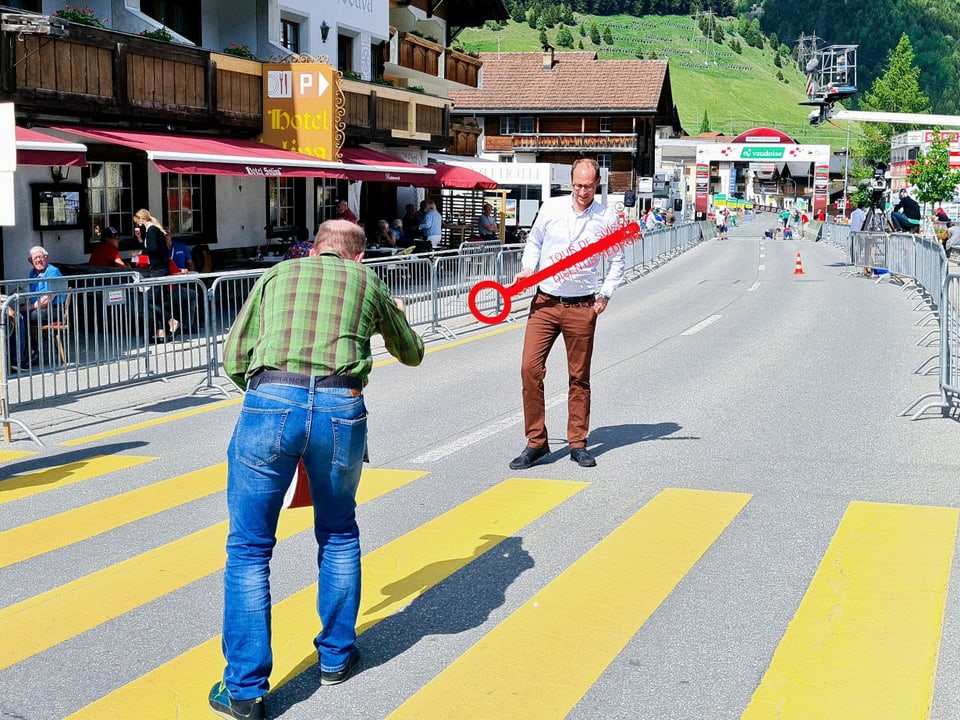 Martin Candinas a l'arrivada dal Tour de Suisse. 