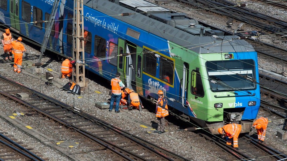 Il tren a Lucerna ils 29-03-2017.