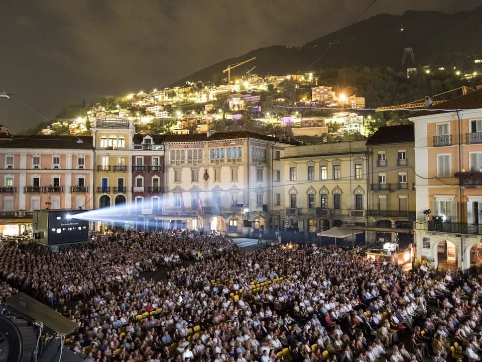 Piatta Grande a Locarno durant il Locarno Festival. 