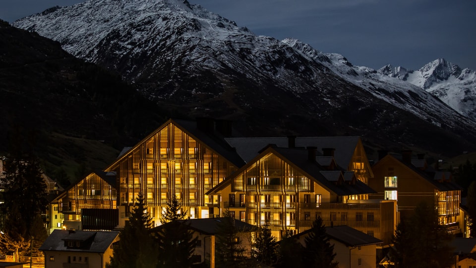 Il hotel "The Chedi" ad Andermatt da notg.