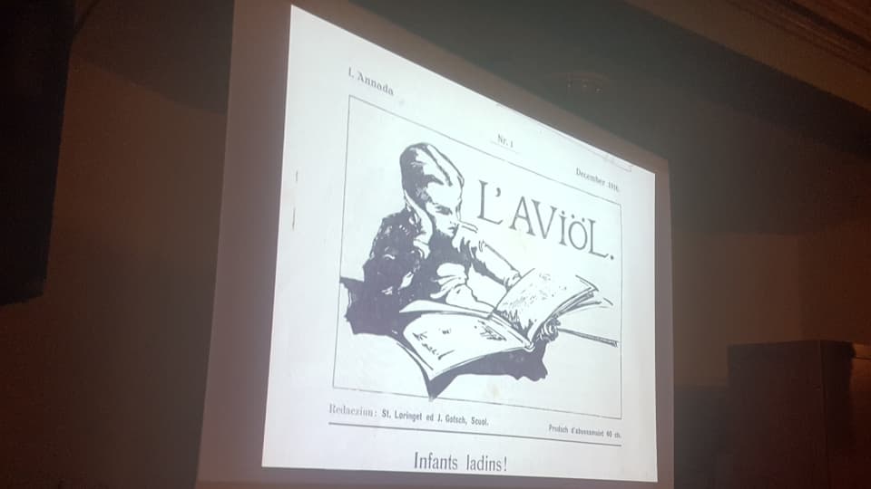 La emprima ediziun da la gasettina “Aviöl” dal 1916
