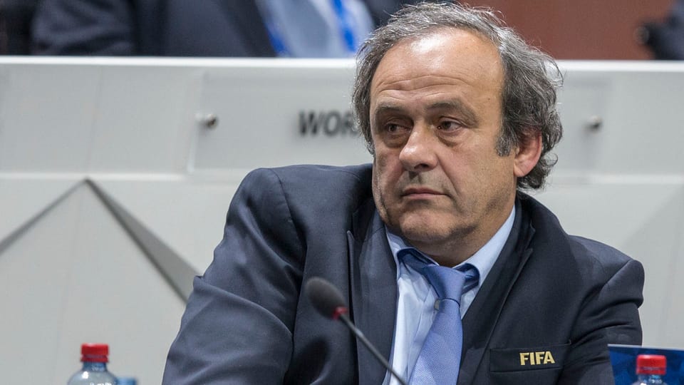 Michel Platini al congress da la Fifa a Turitg 2015