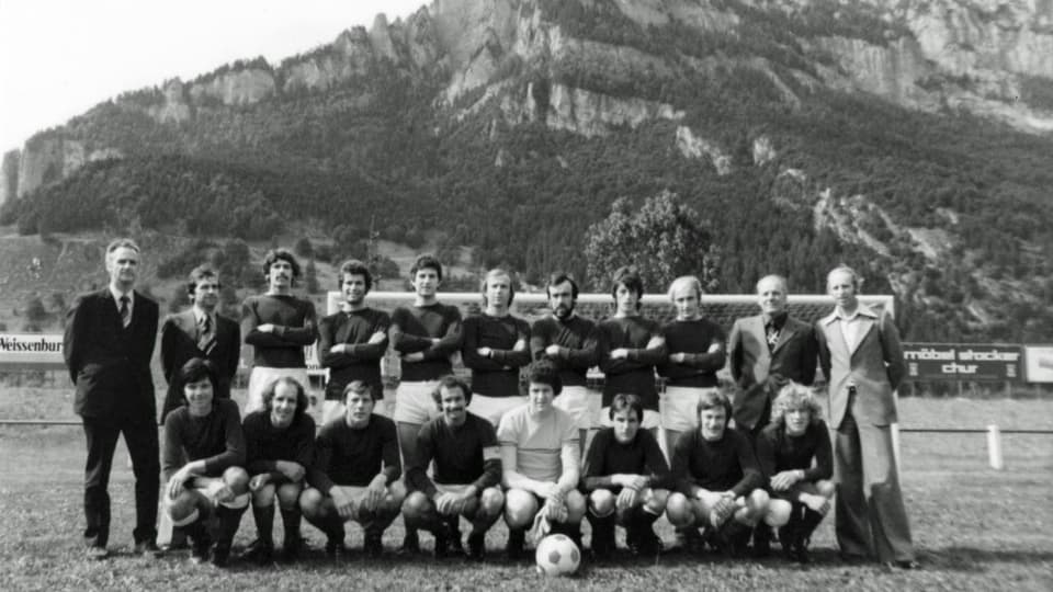 Equipa da Domat sin il plaz Vial 1976.