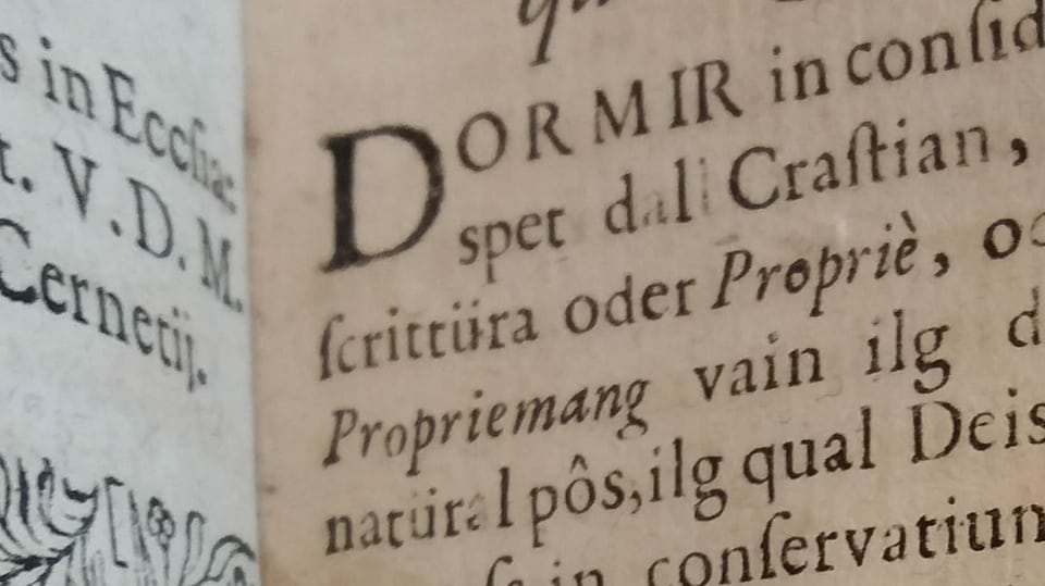 ediziun originala dal 1709