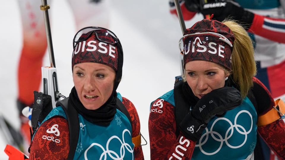 Elisa Gasparin a dretga e Selina Gasparin a sanestra.