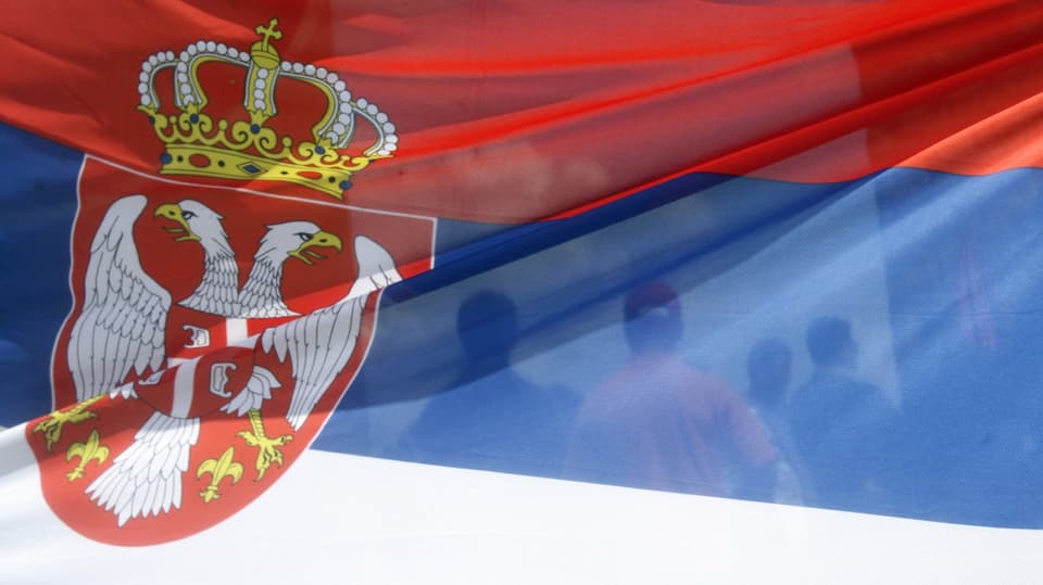 Bandiera Serbia Cosovo.