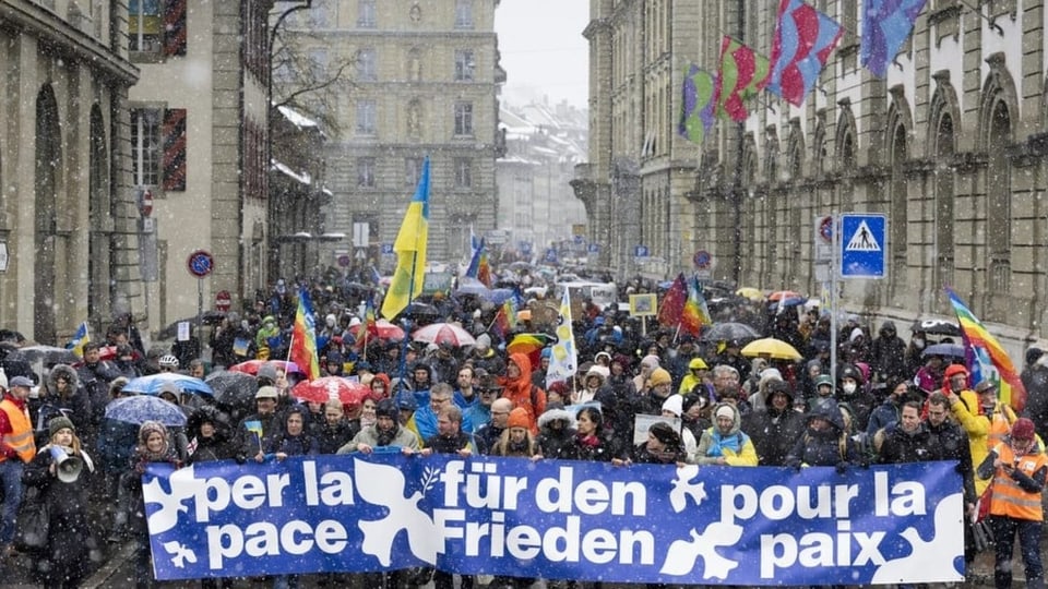 Demonstraziun a Berna.
