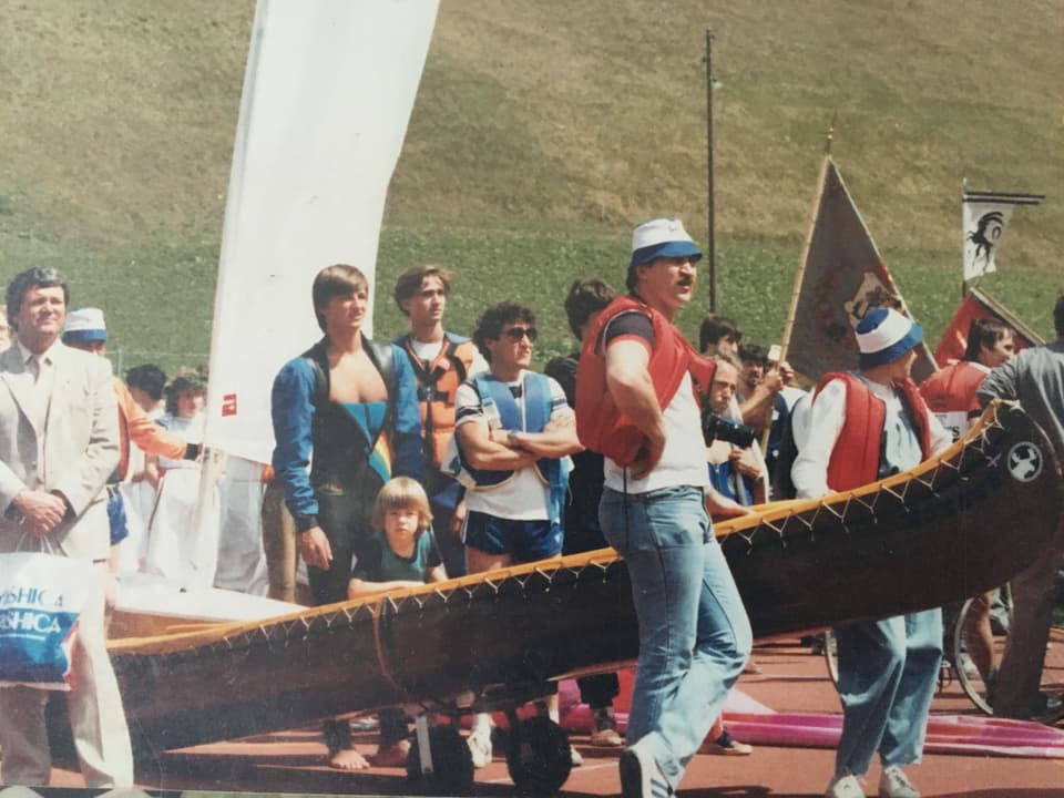 Era il club nautic dal Surses è vegnì a la festa d'inauguraziun da la plazza da sport a Tinizong.