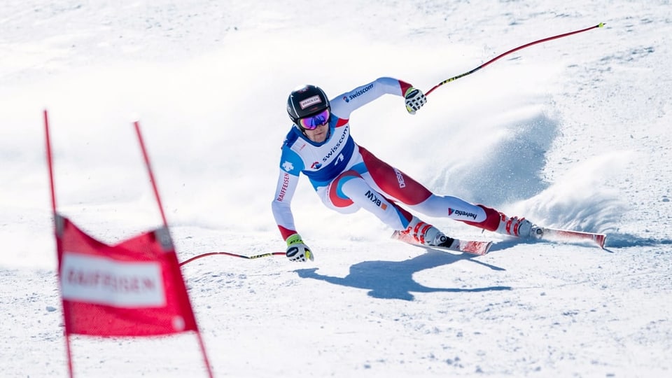 Sandro Simonet durant il super-G