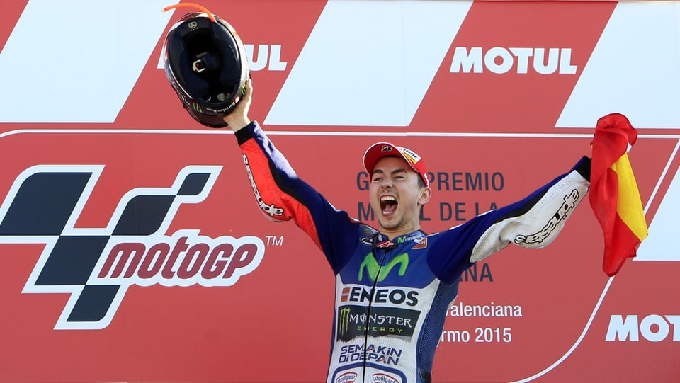 Il Spagnol Jorge Lorenzo gudogna l’ultima cursa a Valencia e vegn campiun mundial da la MotoGP.
