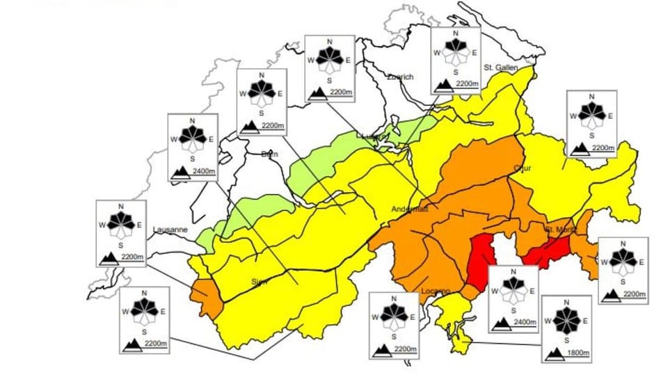 Lawinengefahr in Graubünden