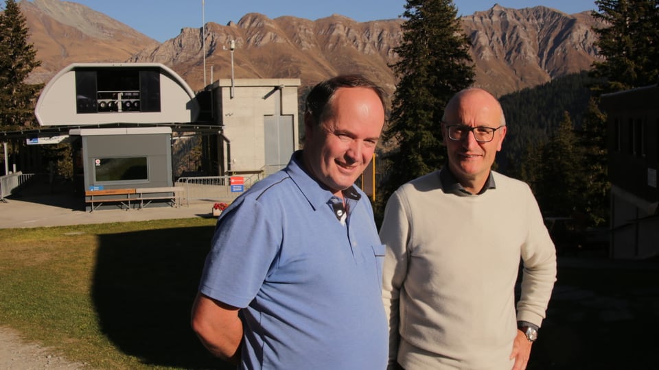 Robert Berni e Stefan Schmid avant la pendiculara che arriva si Gadastatt