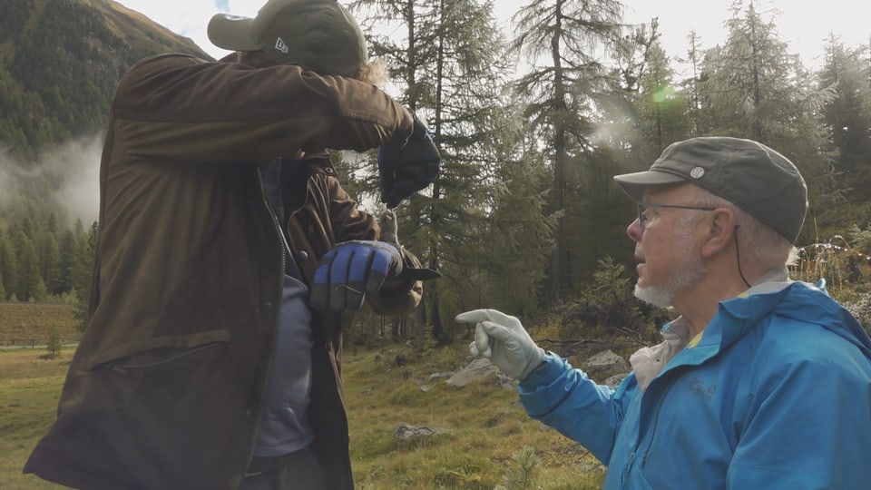 Jürg Paul Müller vid sia lavur da perscrutaziun. 