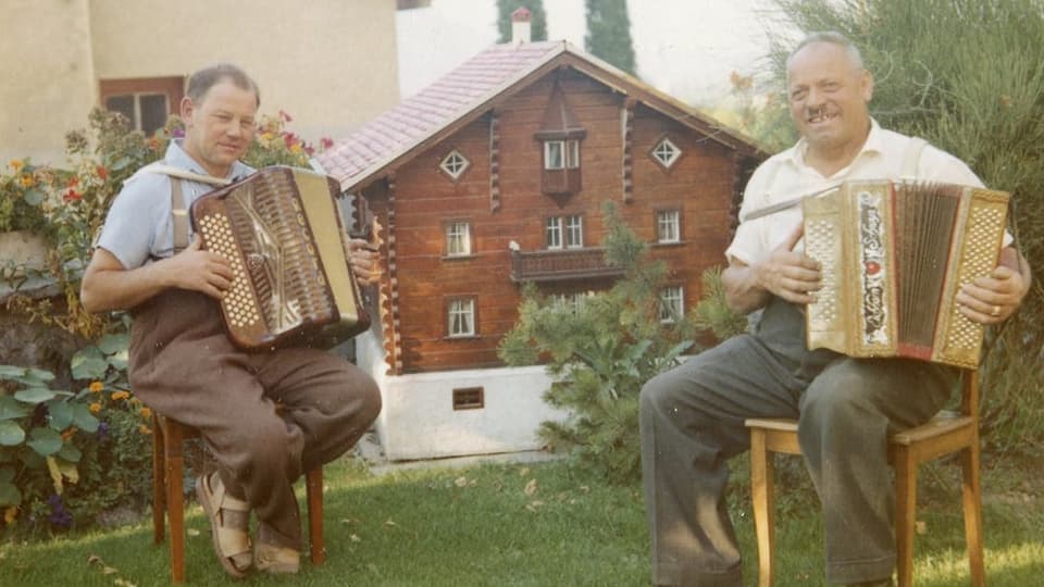 Dus gronds musicants: Lorenz Giovanelli e Hans Fischer il 1959 dus musicants